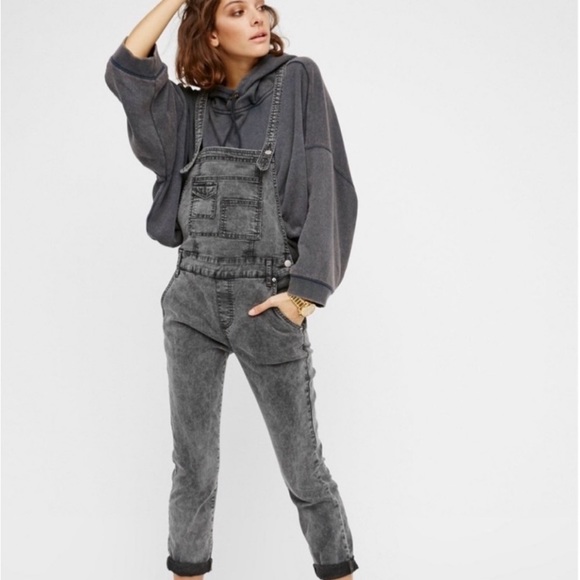 Free People Denim - Free People💥Through The Woods Jean Overalls